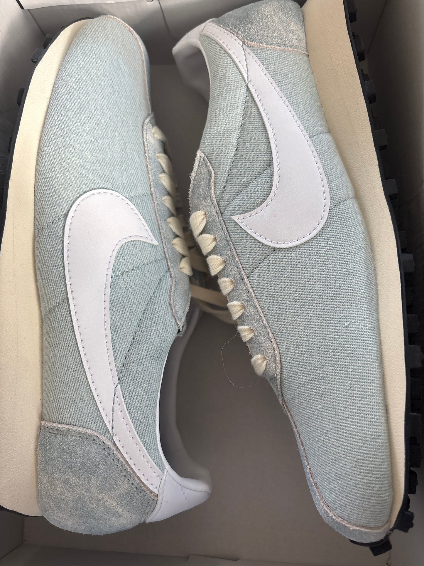 Nike LD-1000 in weiss/hellblau, Größe 44