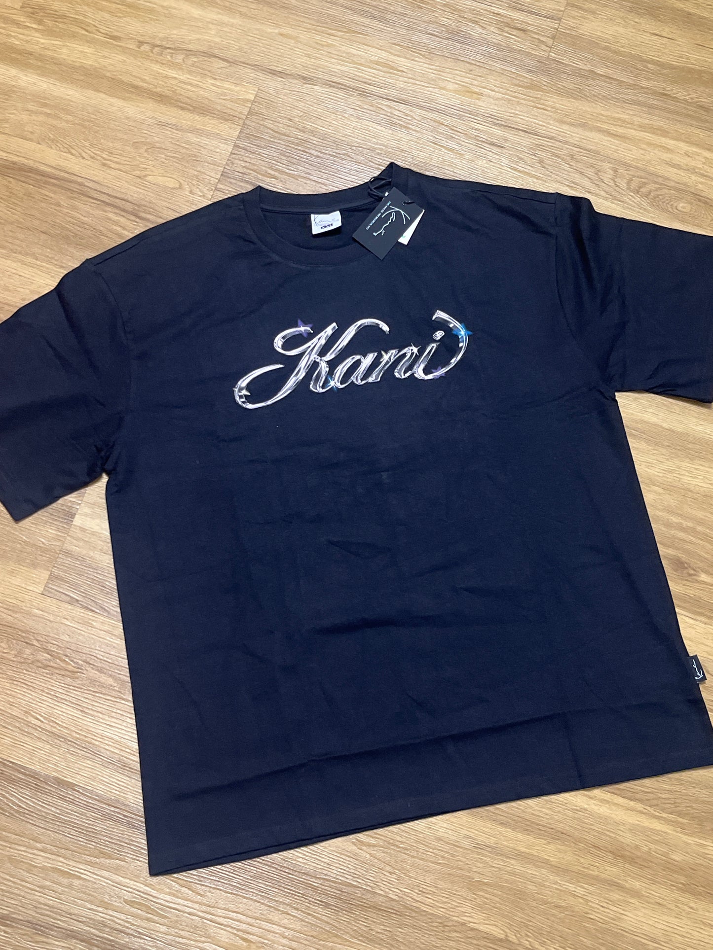 Karl Kani Tshirt in schwarz mit Kani Aufdruck, Größe XXL