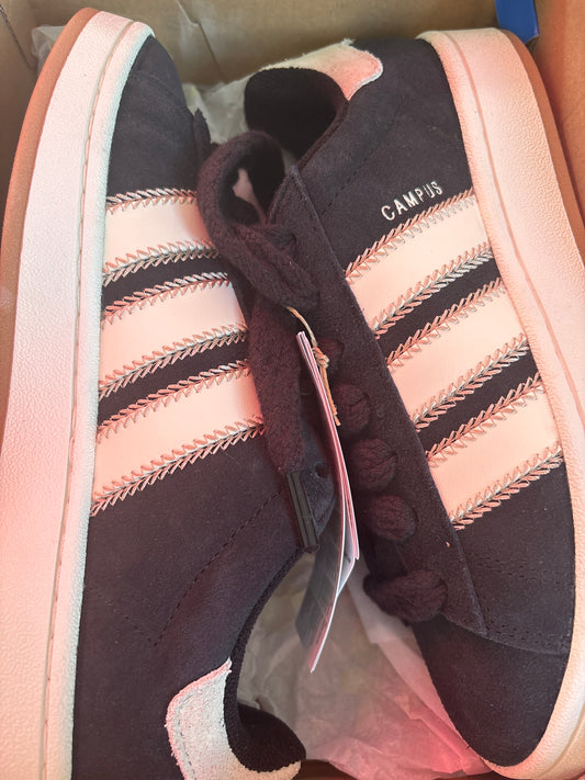 Adidas Campus, schwarz/weiss/gold, Größe wählbar
