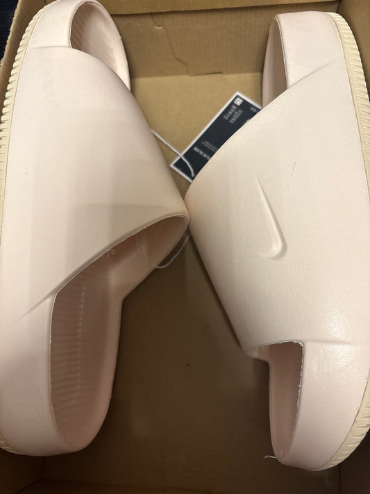 Nike Badelatschen Calm Slide, in hellcreme, Größe 43