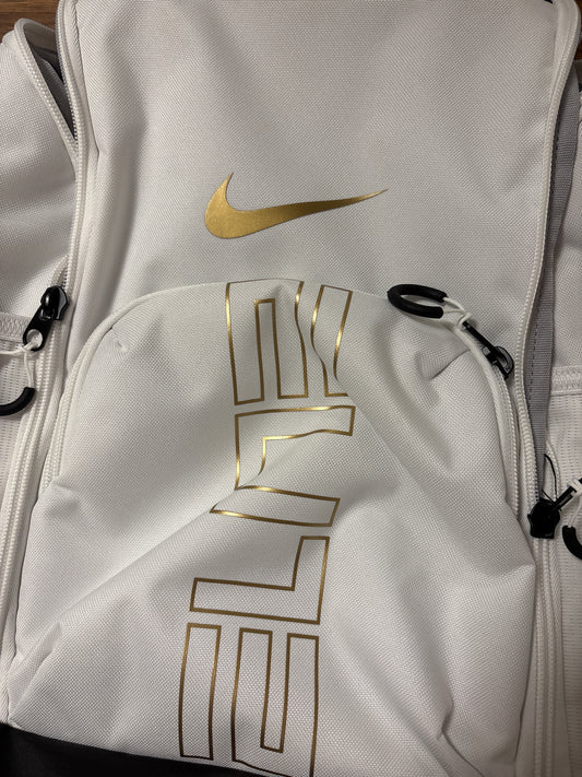 Nike Fußball Rucksack Gold/weiss Muster