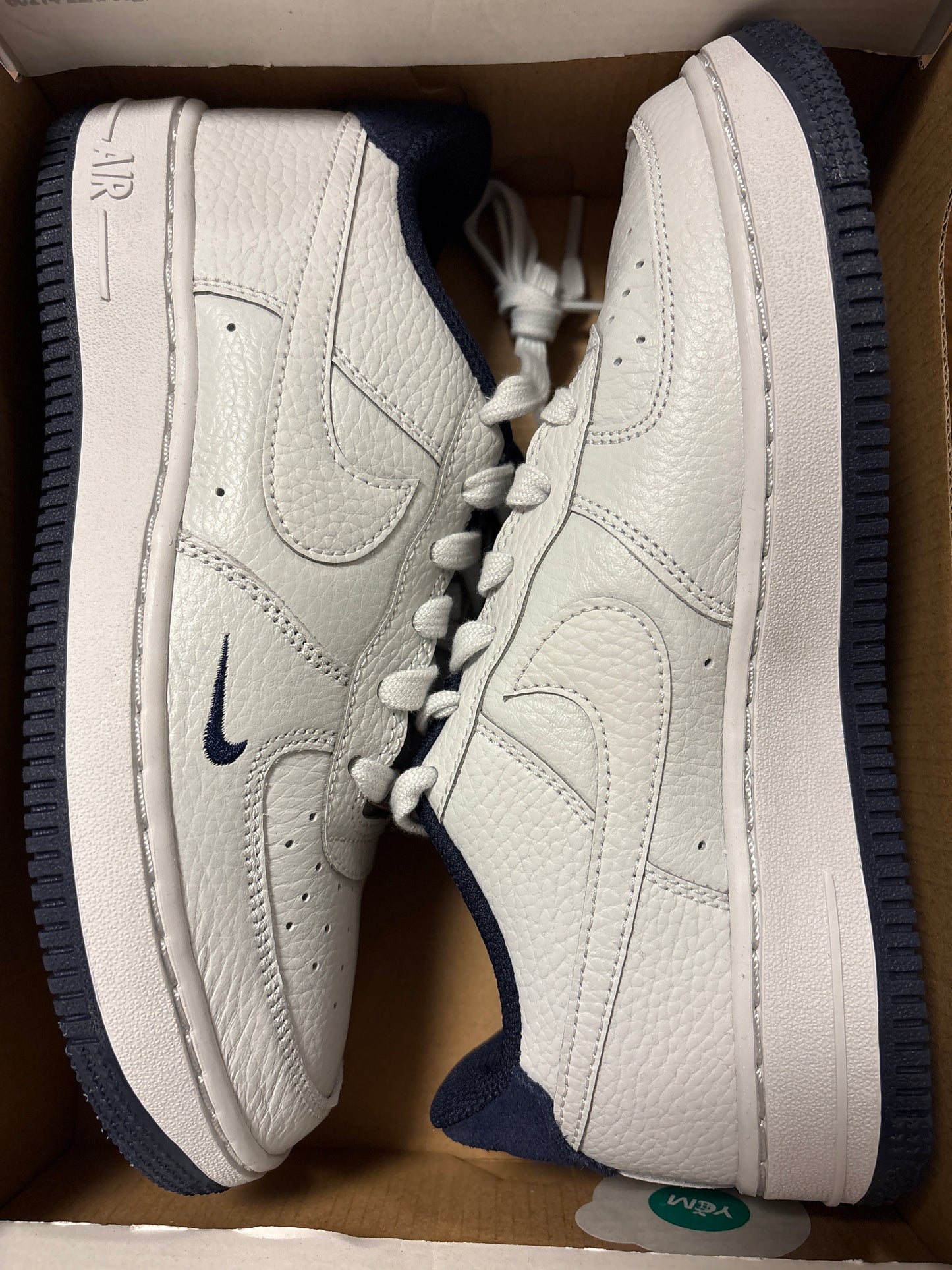 Nike Air Force 1 dunkelblau/grau, Gr. 38