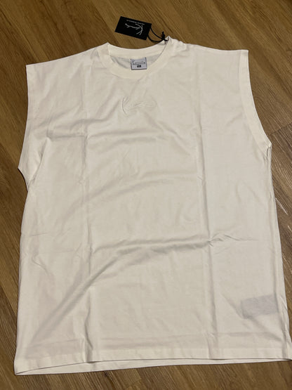 Karl Kani Muskelshirt in weiß, Größe XL