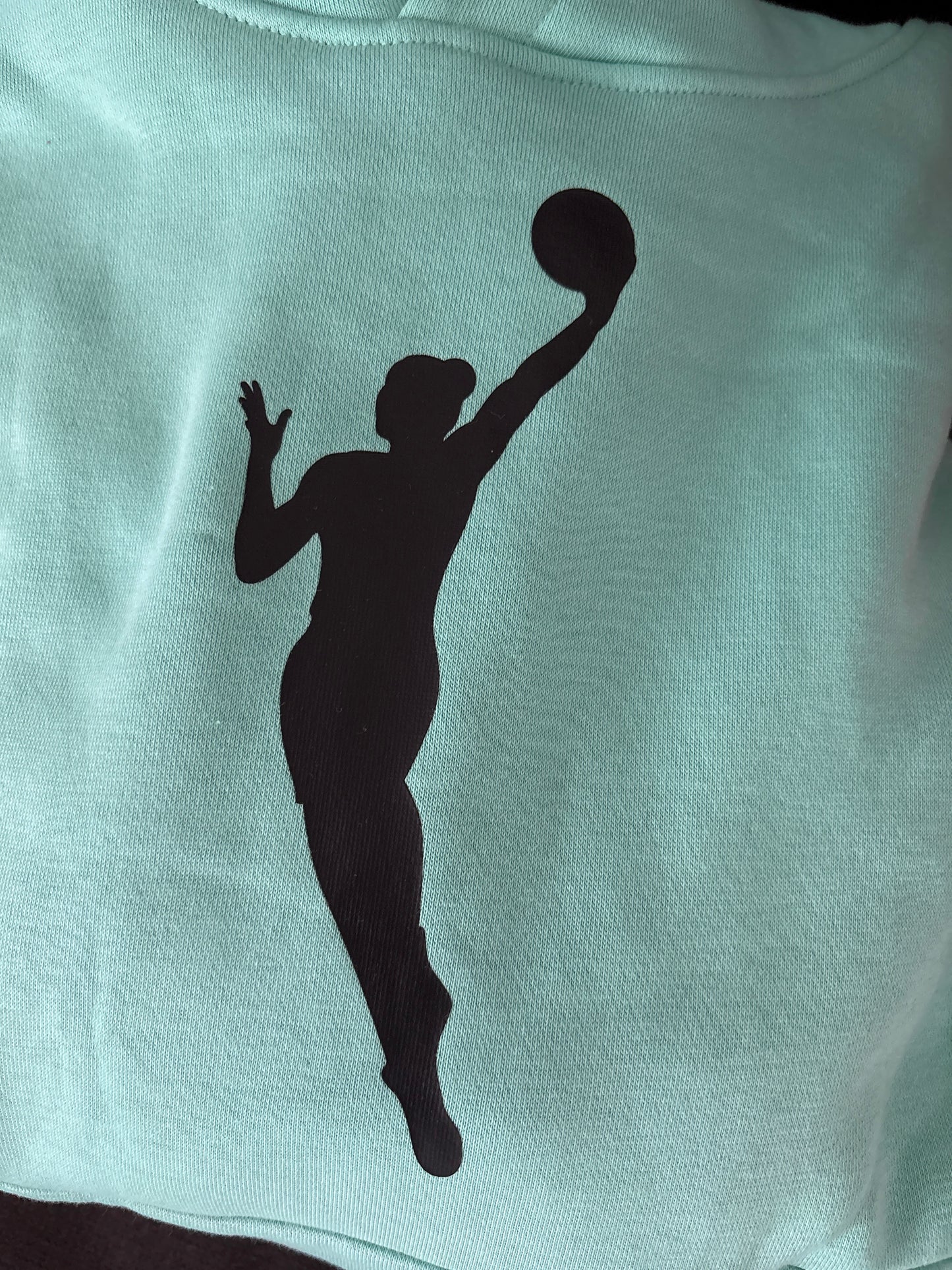 Nike Frauen Hoodie, Größe XXL in Türkis/schwarz