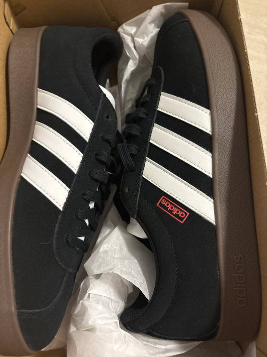 Adidas VL Court 2.0, schwarz/weiss, Größe 41 1/3