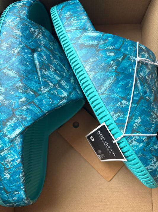 Nike Badelatschen Calm Slide, Größe wählbar , Farbe blau/Muster