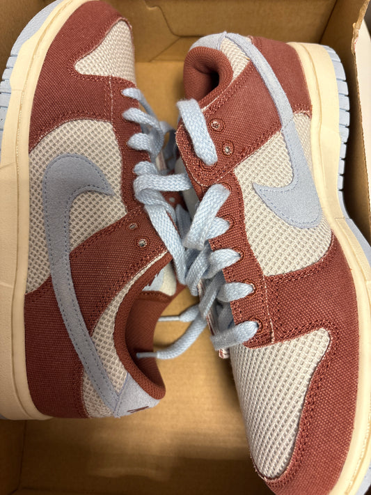 Nike Dunk low weinrot/grau/hellblau, Größe 40