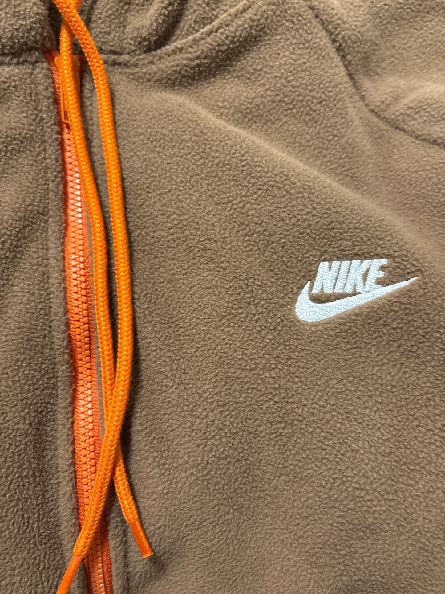 Nike Fleece Zipper, Größe L, braun
