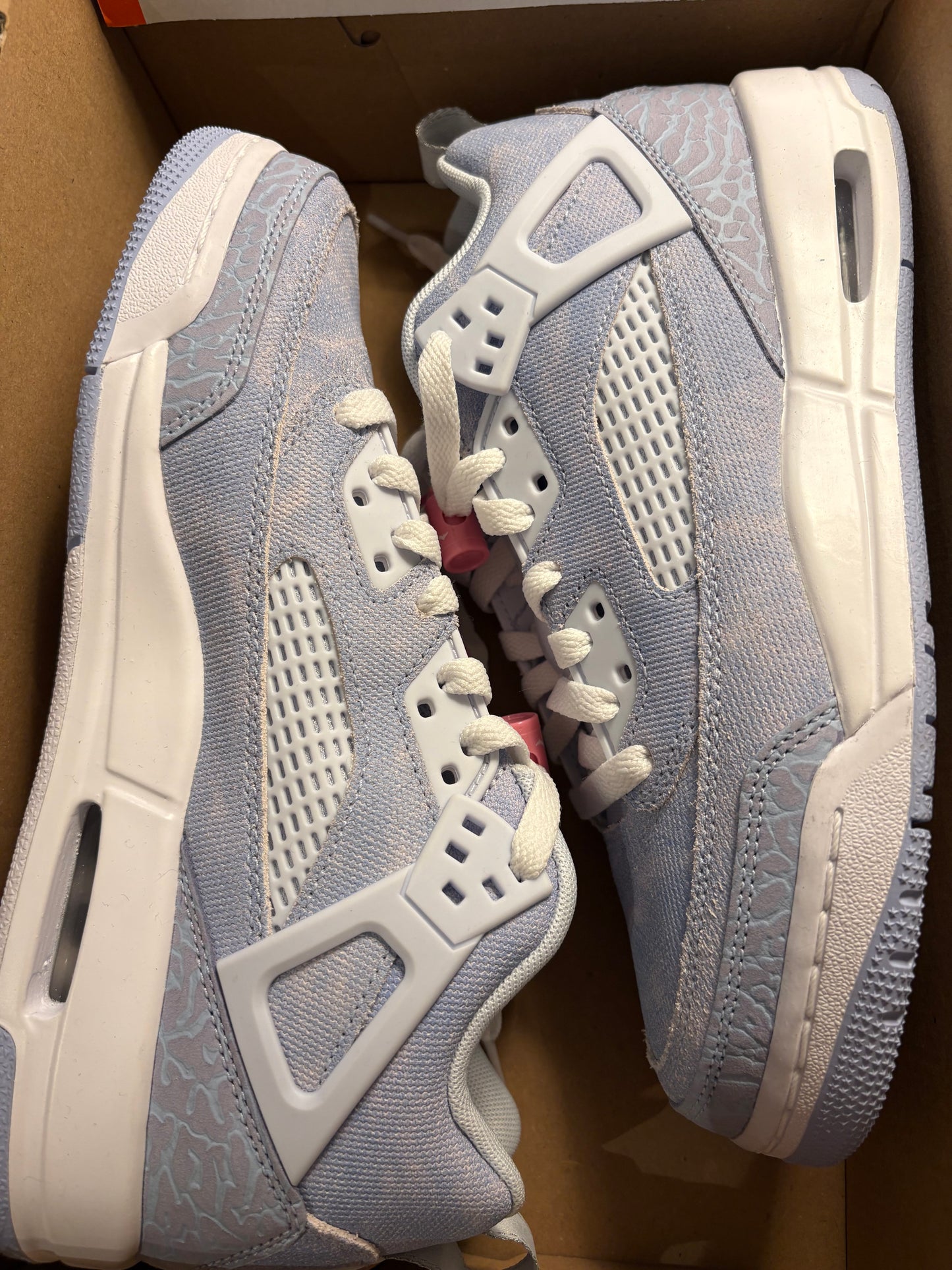 Nike Jordan Spizike Low, in blau/jeans, Größe 38,5