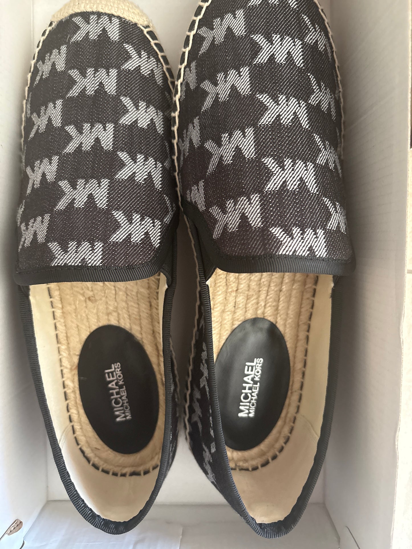 Michael Kors Sommerschuhe, schwarz/weiss, Größe 40