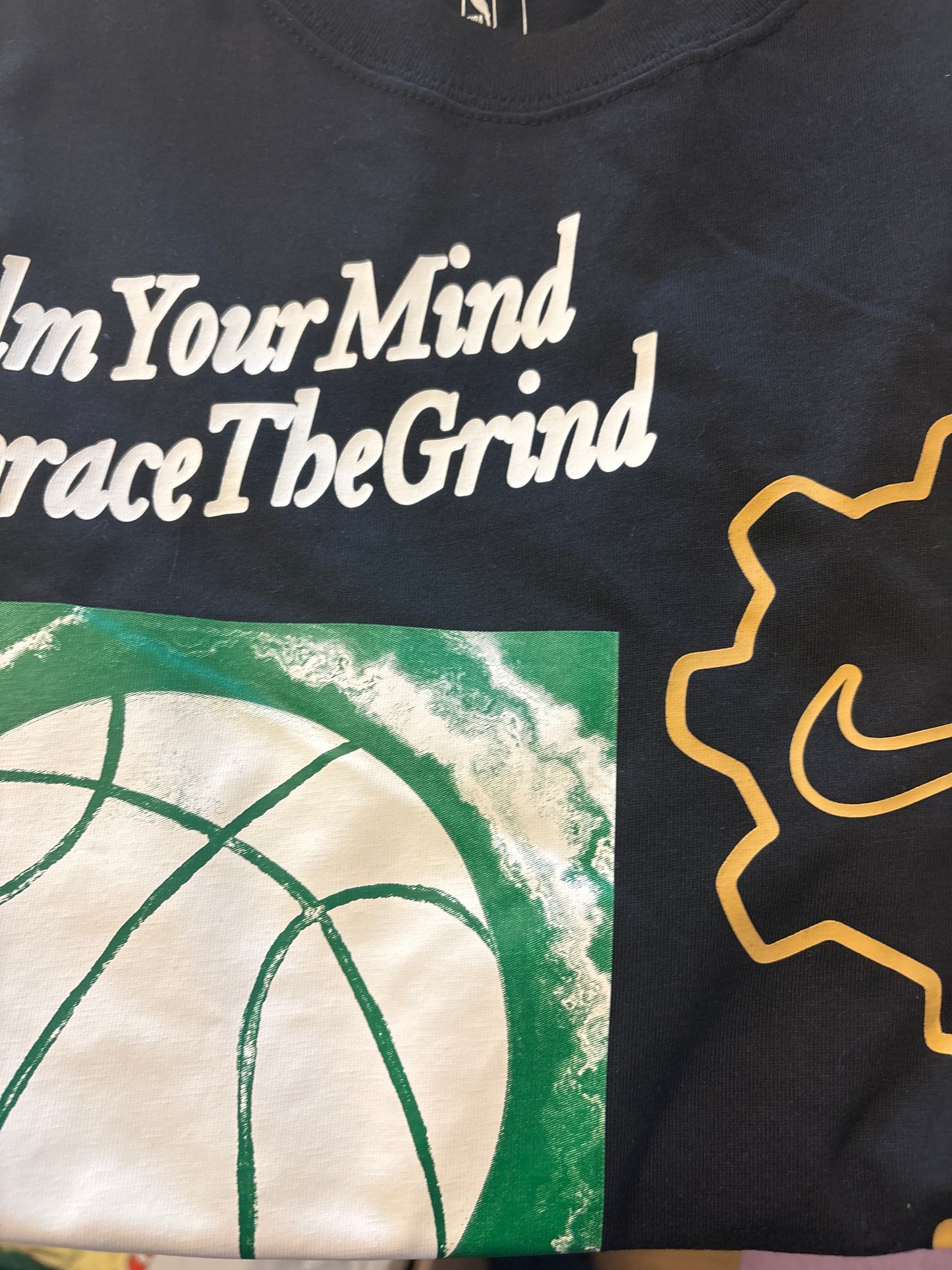 Nike NBA Shirt Boston Celtics, Größe S in schwarz/Muster