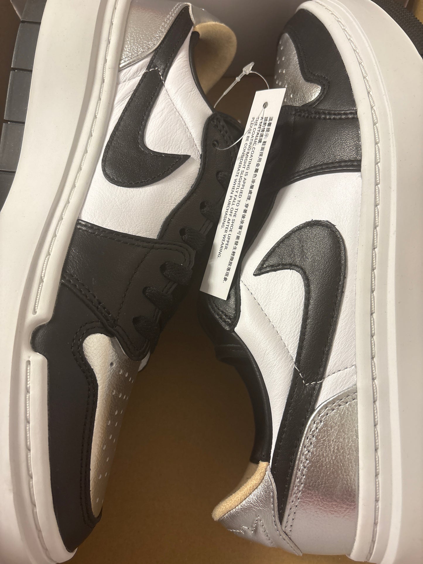 Nike  Air Jordan 1 Elevate Low Größe wählbar weiss/schwarz/silber