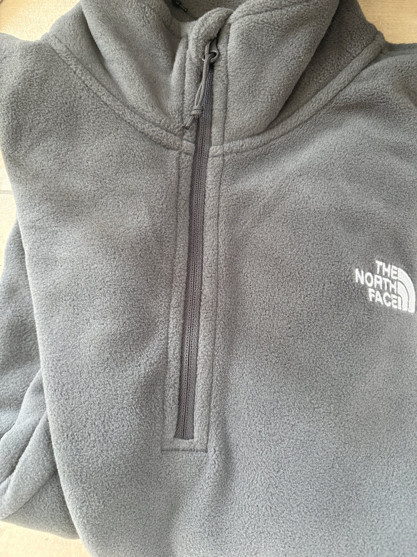 North Face Fleece Zipper in grau, Grösse wählbar