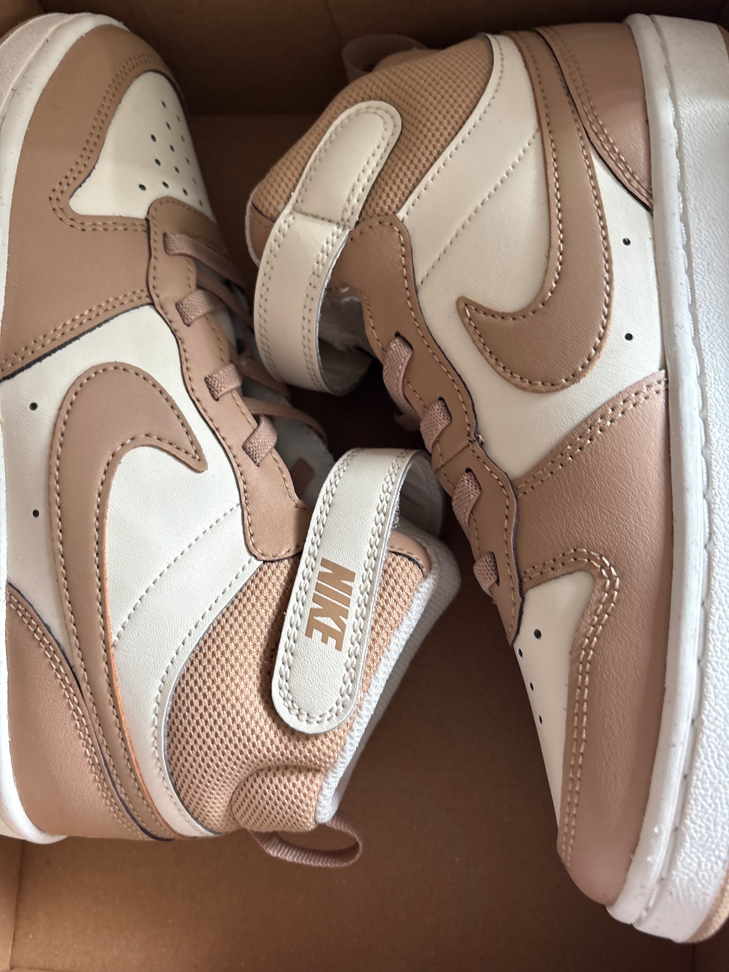 Nike Court Vision Mid , Gr. Wählbar in braun/weiss