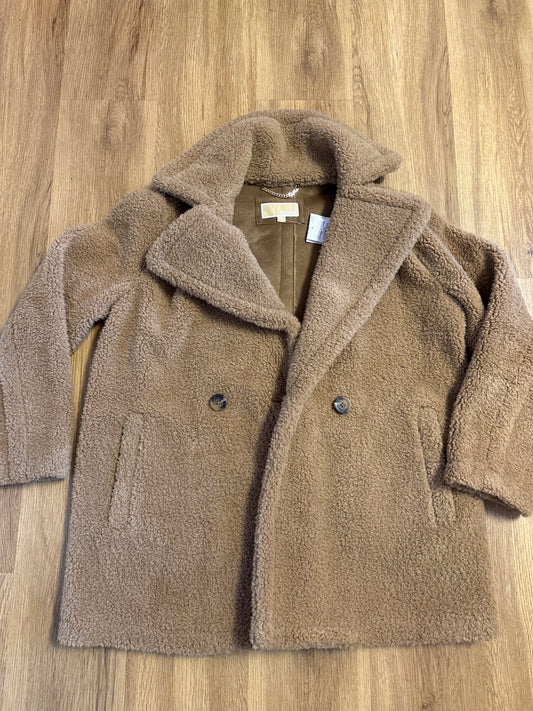 Michael Kors Wintermantel Plüsch in hellbraun/camel, Grösse wählbar