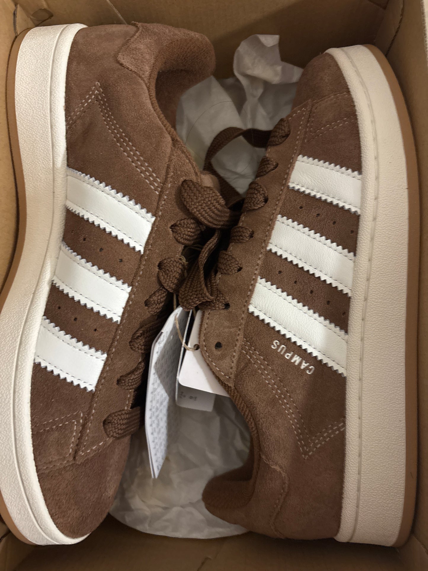 Adidas Campus, braun/weiss, Größe wählbar