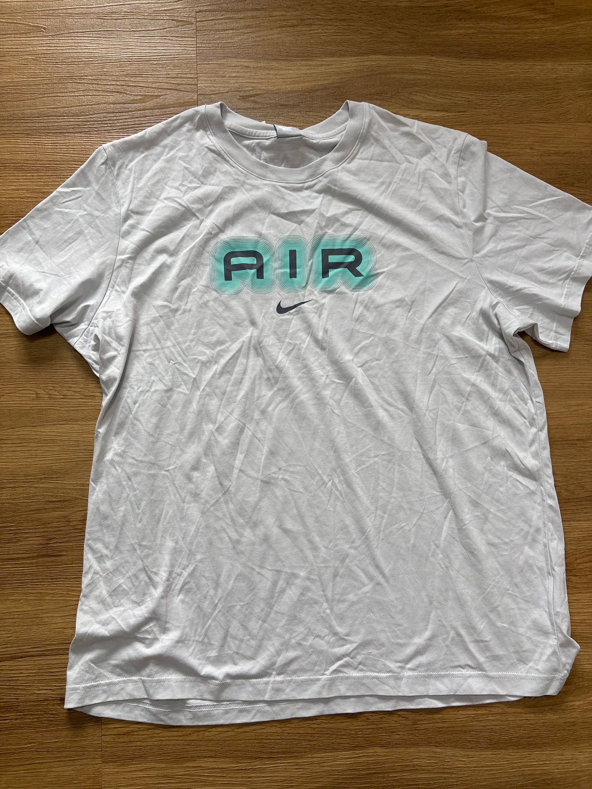 Nike Air Tshirt in altweiss/türkis/dunkelgrau, Größe XXL