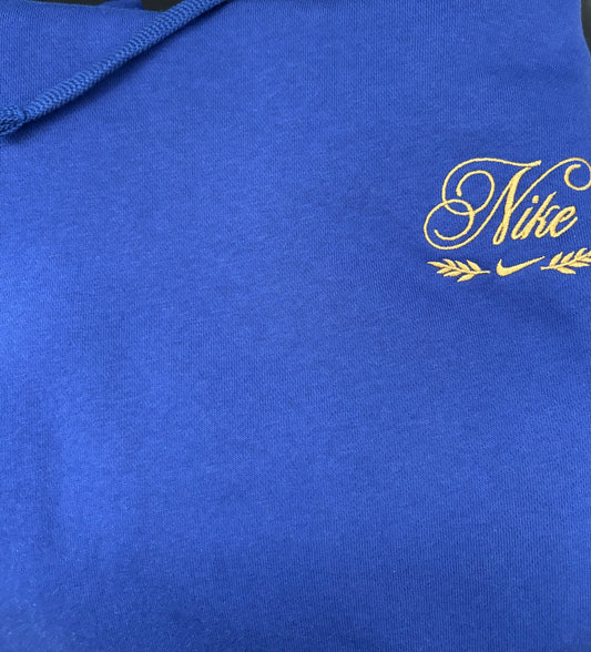Nike Hoodie in blau/gold Größe M
