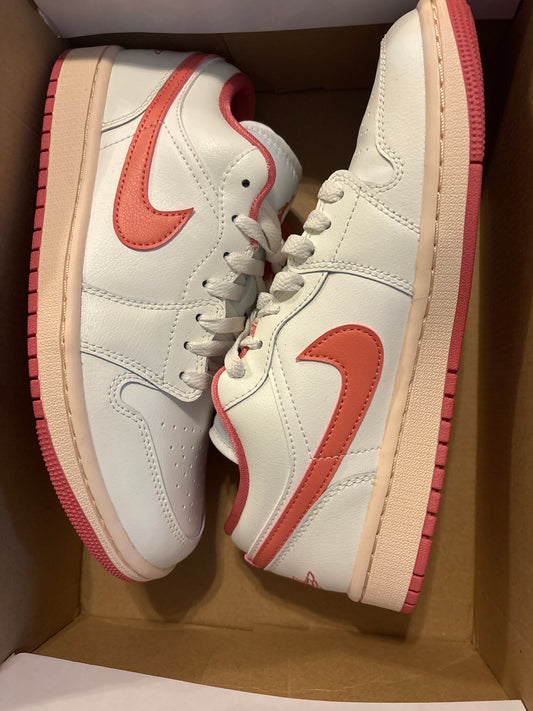 Nike Air Jordan 1 Low weiss/hellrosa/pink, Größe wählbar