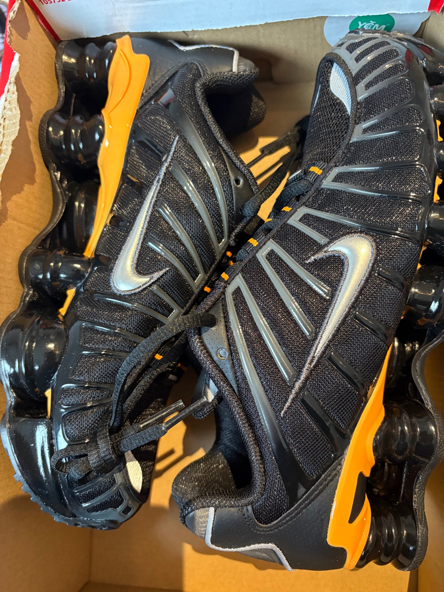 Nike Shox TL in schwarz/orange, Größe wählbar