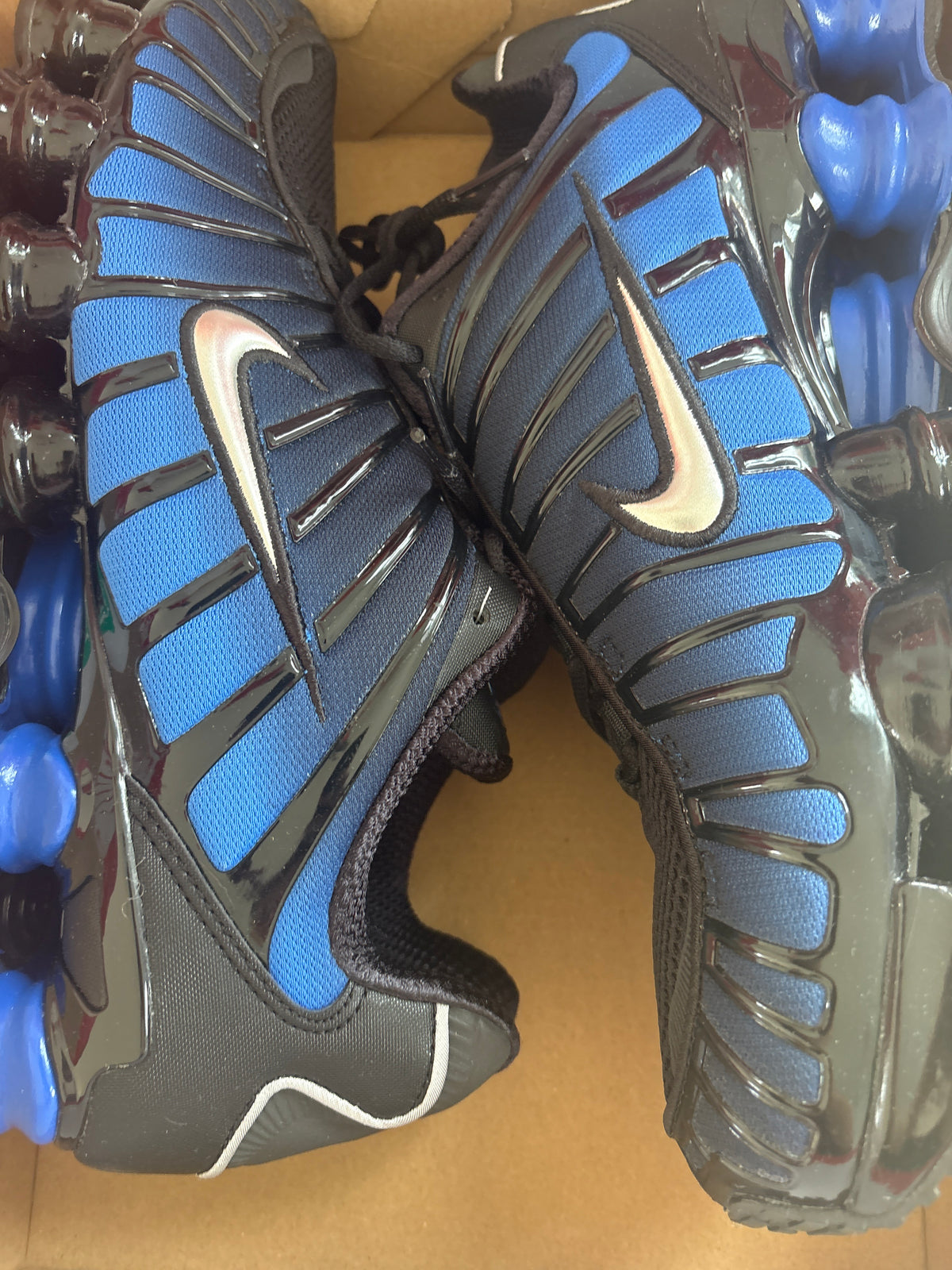 Nike Shox TL in schwarz/blau, Größe wählbar