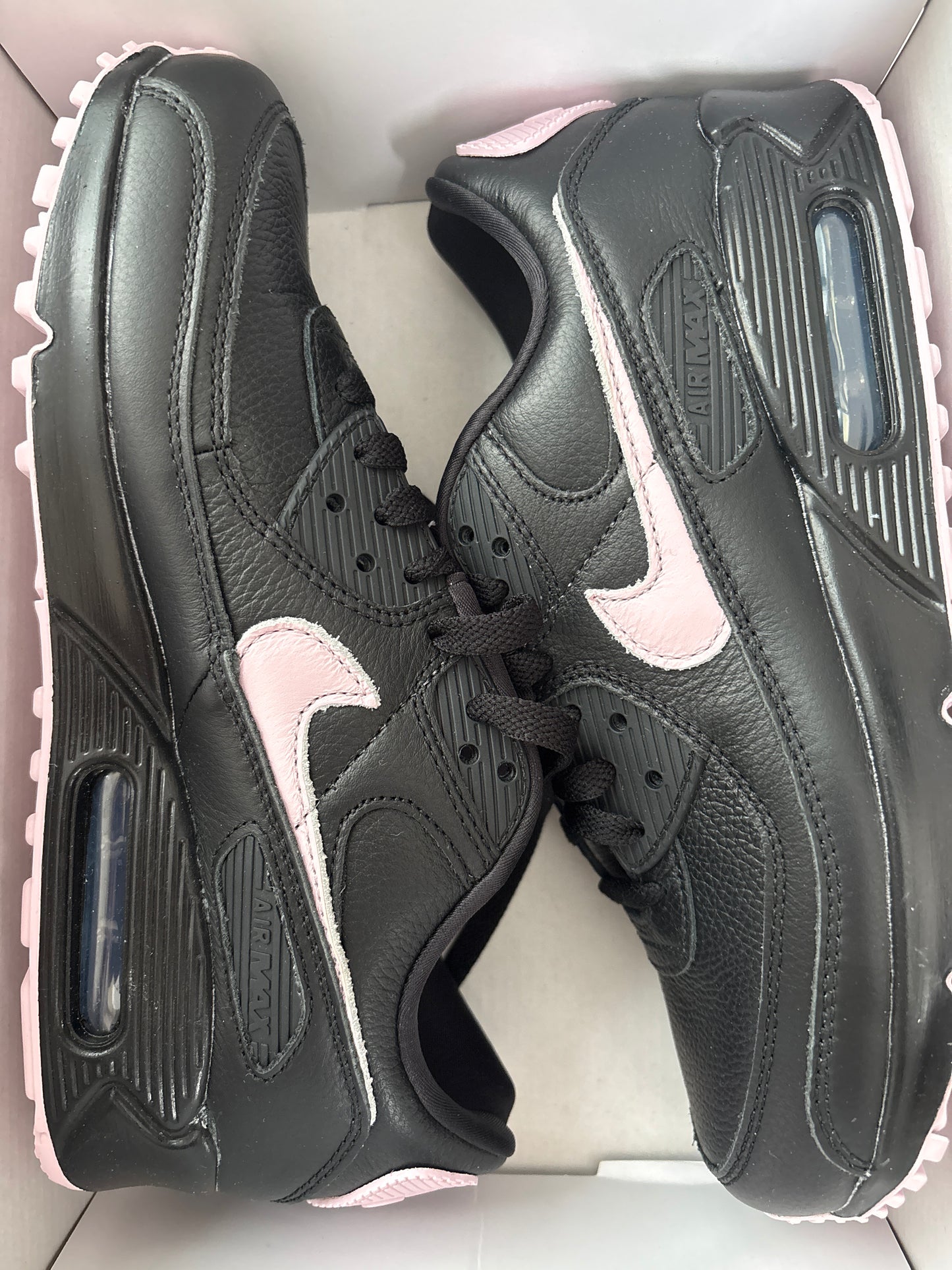 Nike Air Max 90 schwarz/rosa, Größe 40