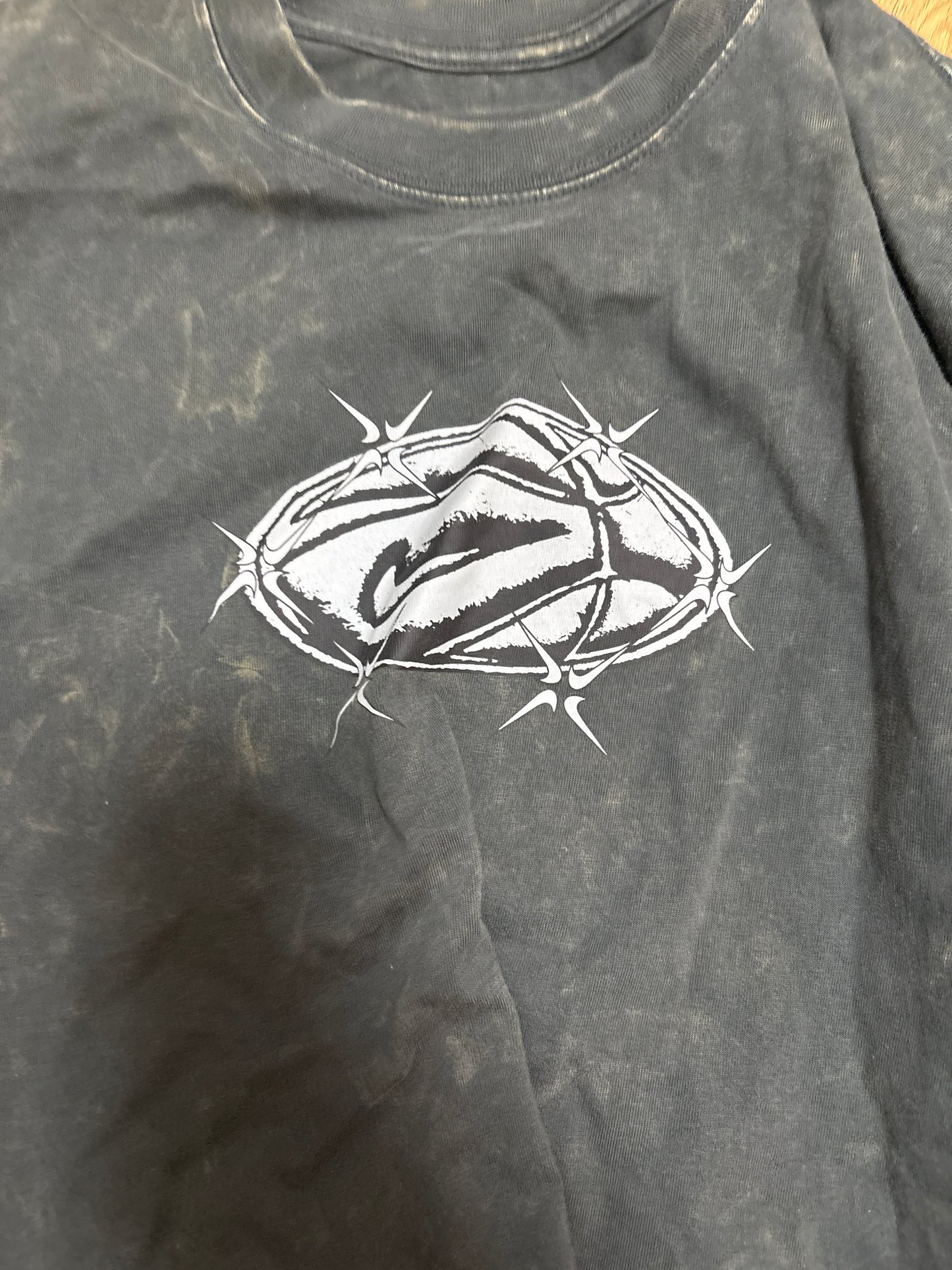 Nike Shirt, Größe S in grau/Muster