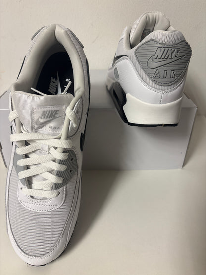 Nike Air Max 90 schwarz/weiss/grau, Größe 45,5