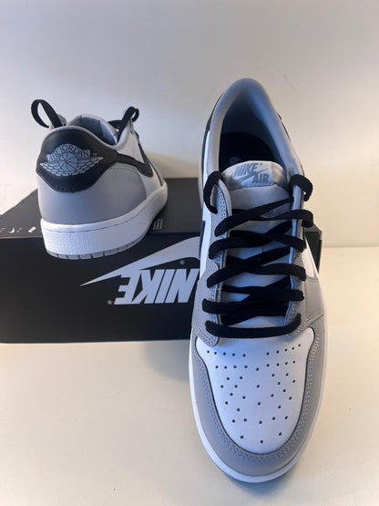 Air Jordan 1 Retro low, weiss/grau/schwarz, Größe wählbar