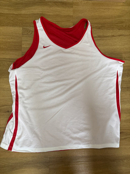 Nike Trägershirt, Größe wählbar in rot/weiss, Wendbar
