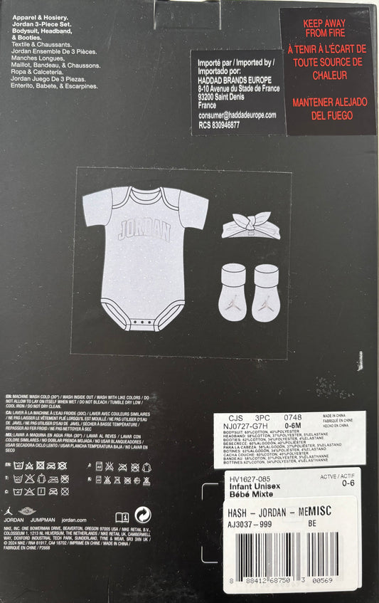 Nike Jordan 3er Set für Neugeborene, wählbar
