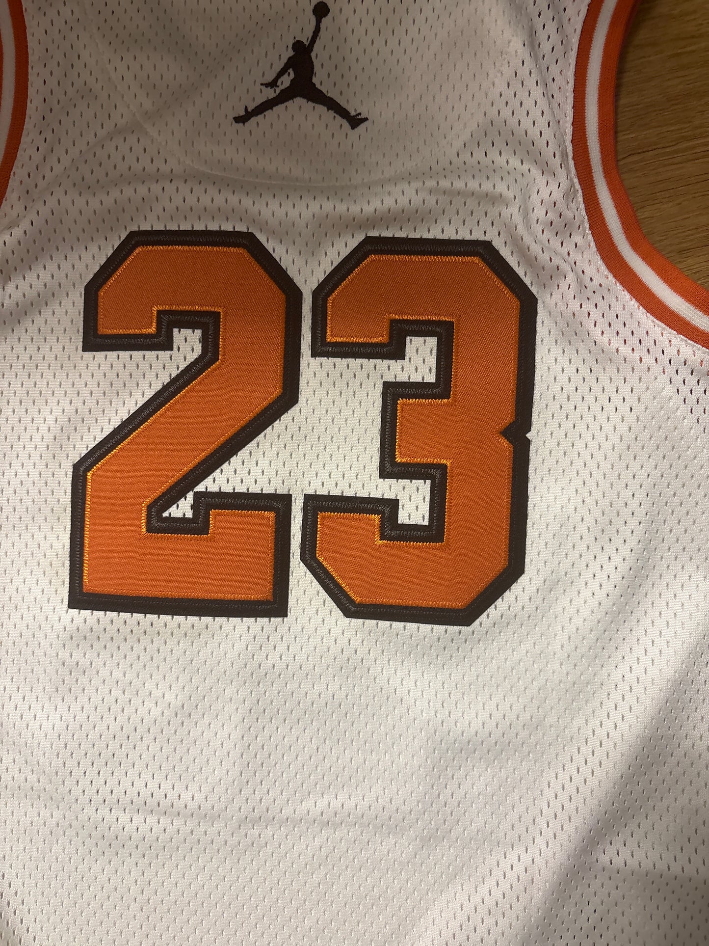 Nike Jordan Trikot, Größe Kinder M in weiss/orange