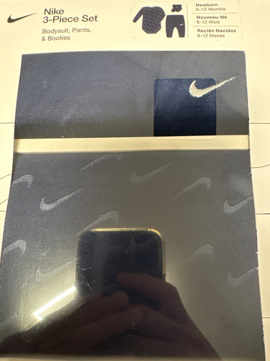 Nike 3er Set für Neugeborene, 6-12 Monate in dunkelblau