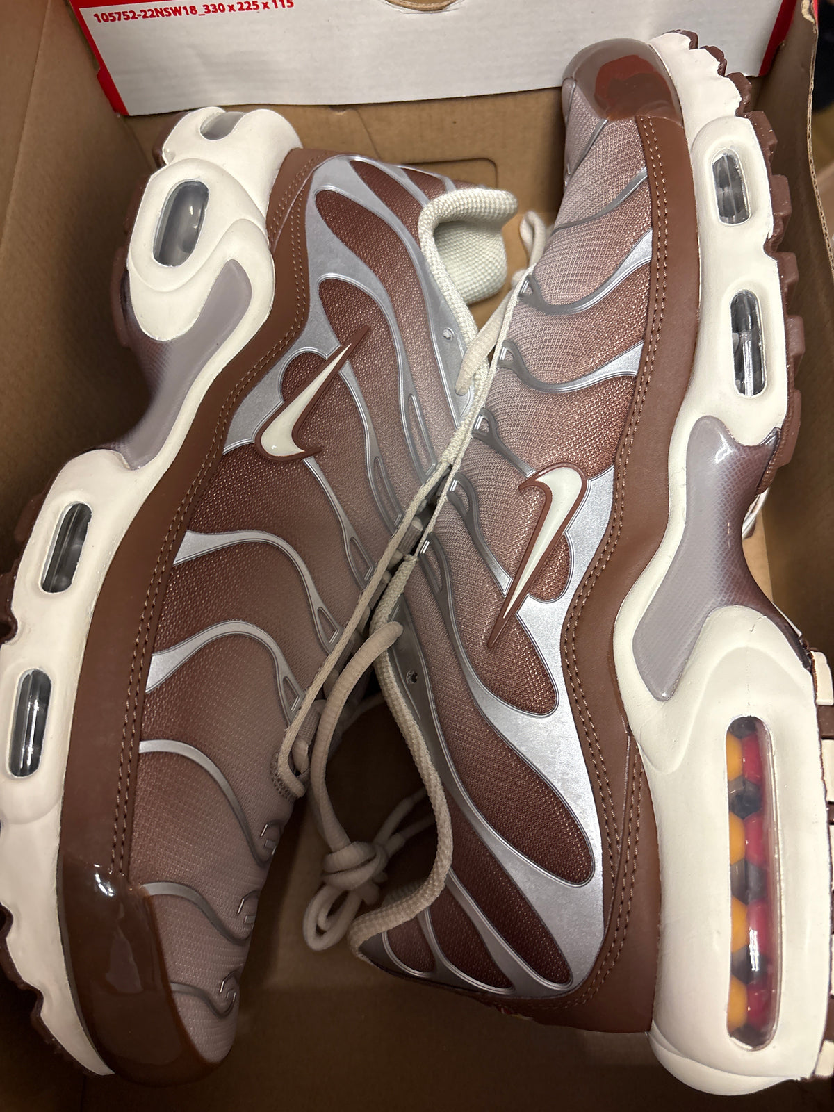 Nike Air Max Plus TN in braun/silber, Größe wählbar