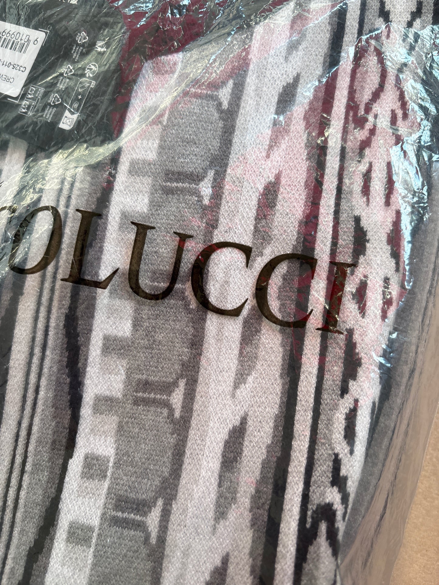 Carlo Colucci Hoodie, schwarz/weiss/grau, Größe wählbar