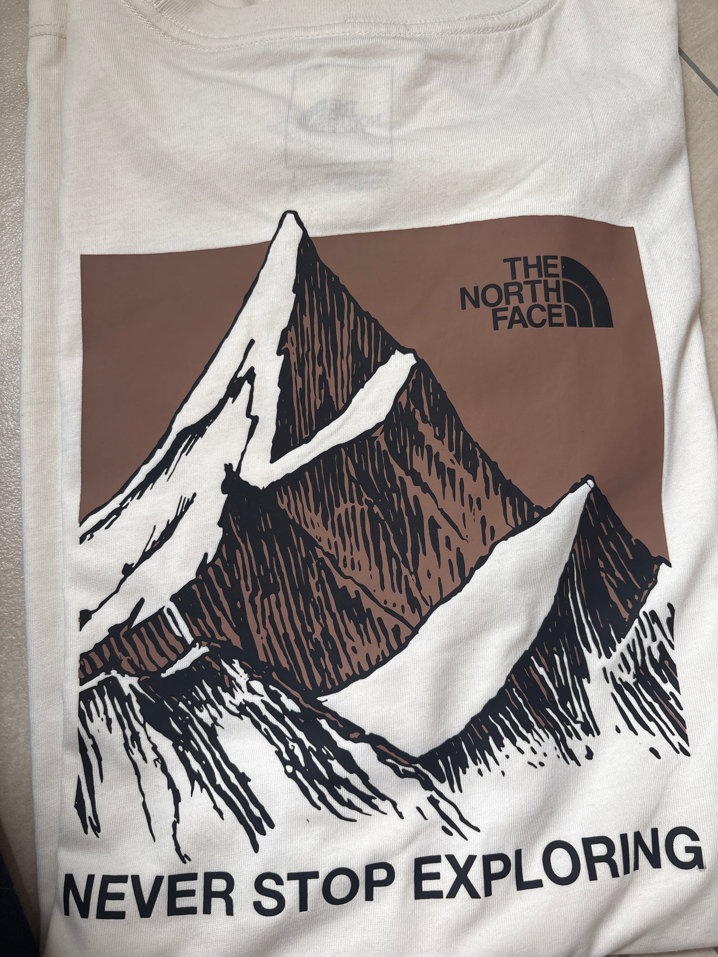 North Face Shirt in creme/Muster, Grösse wählbar