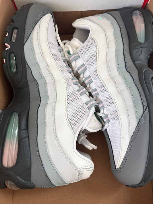 Nike Air Max 95 big bubble in weiss/grau/schwarz, Größe 42,5