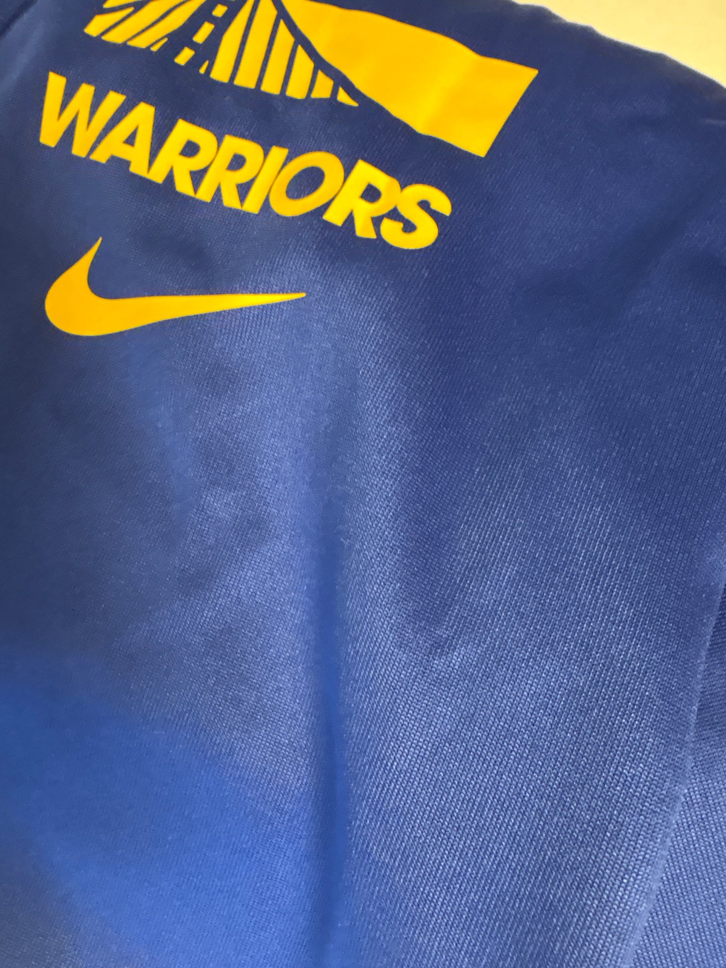 Nike NBA Jogginghose Golden State Warriors, blau/gelb, Größe wählbar