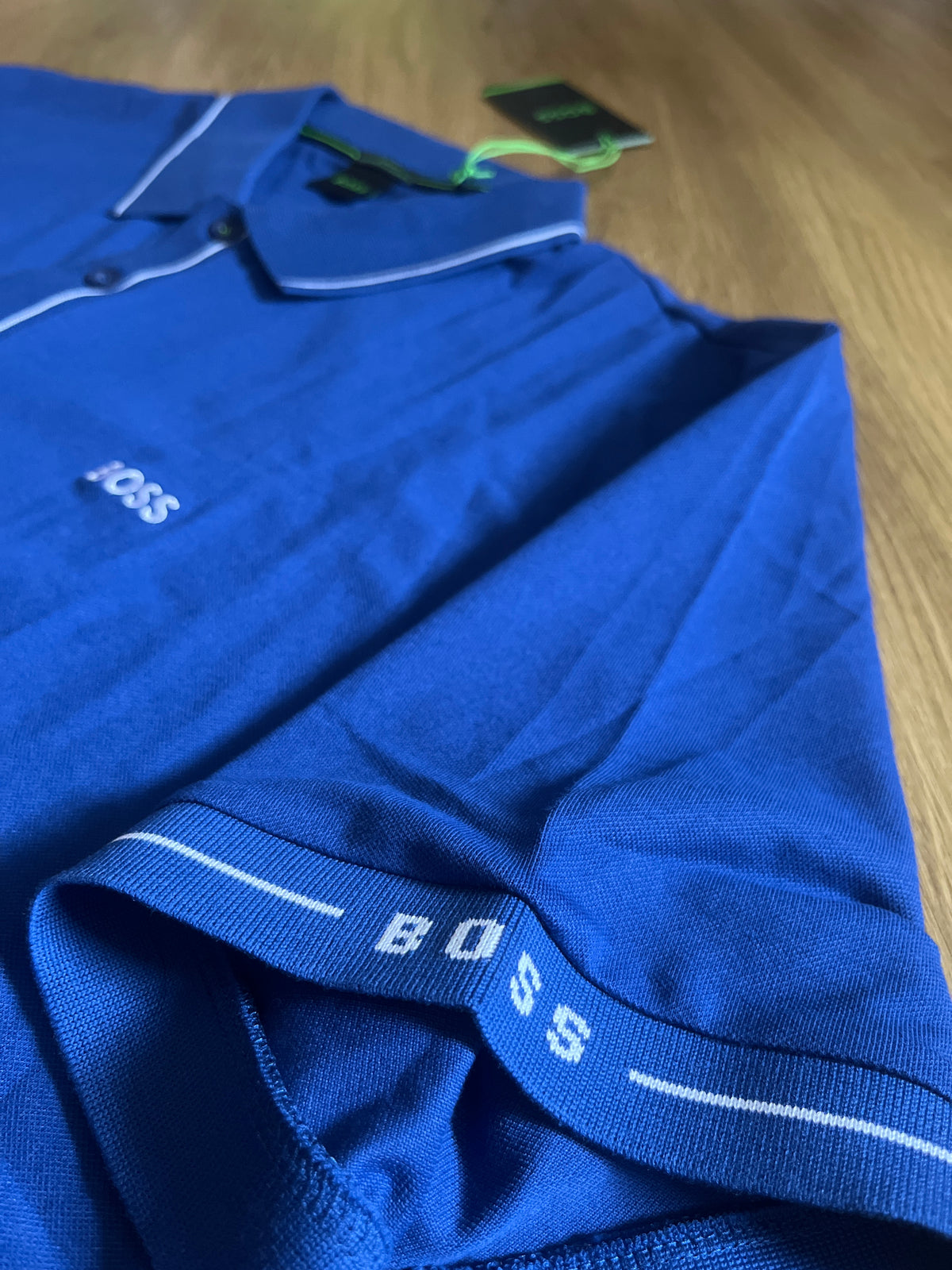 Boss Polo Shirt in blau/weiß, Größe 3XL
