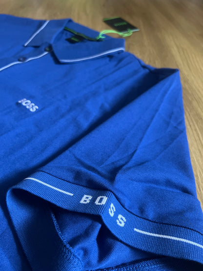 Boss Polo Shirt in blau/weiß, Größe 3XL