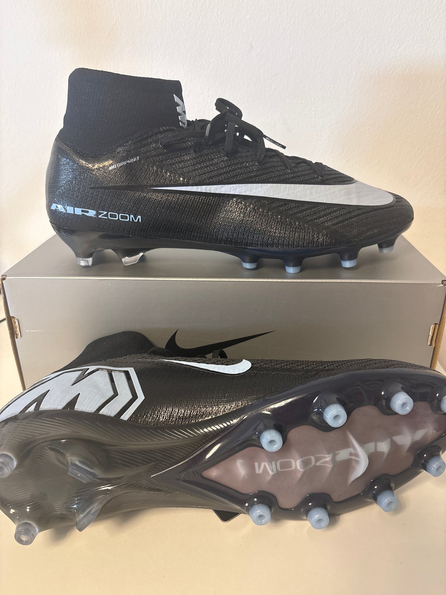 Nike ZM Superfly 10 Elite FG, Größe wählbar in schwarz ( Fussballschuh )