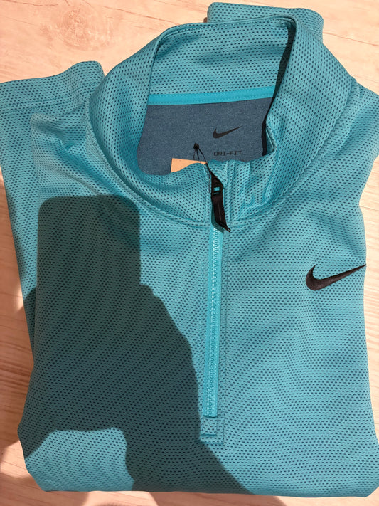 Nike Trainingszipper in türkis/schwarz, Größe wählbar