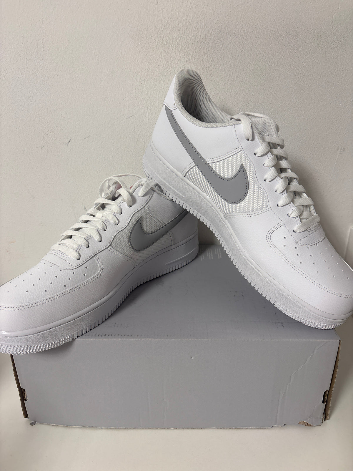 Nike Air Force 1, Größe 47,5 in weiss/grau