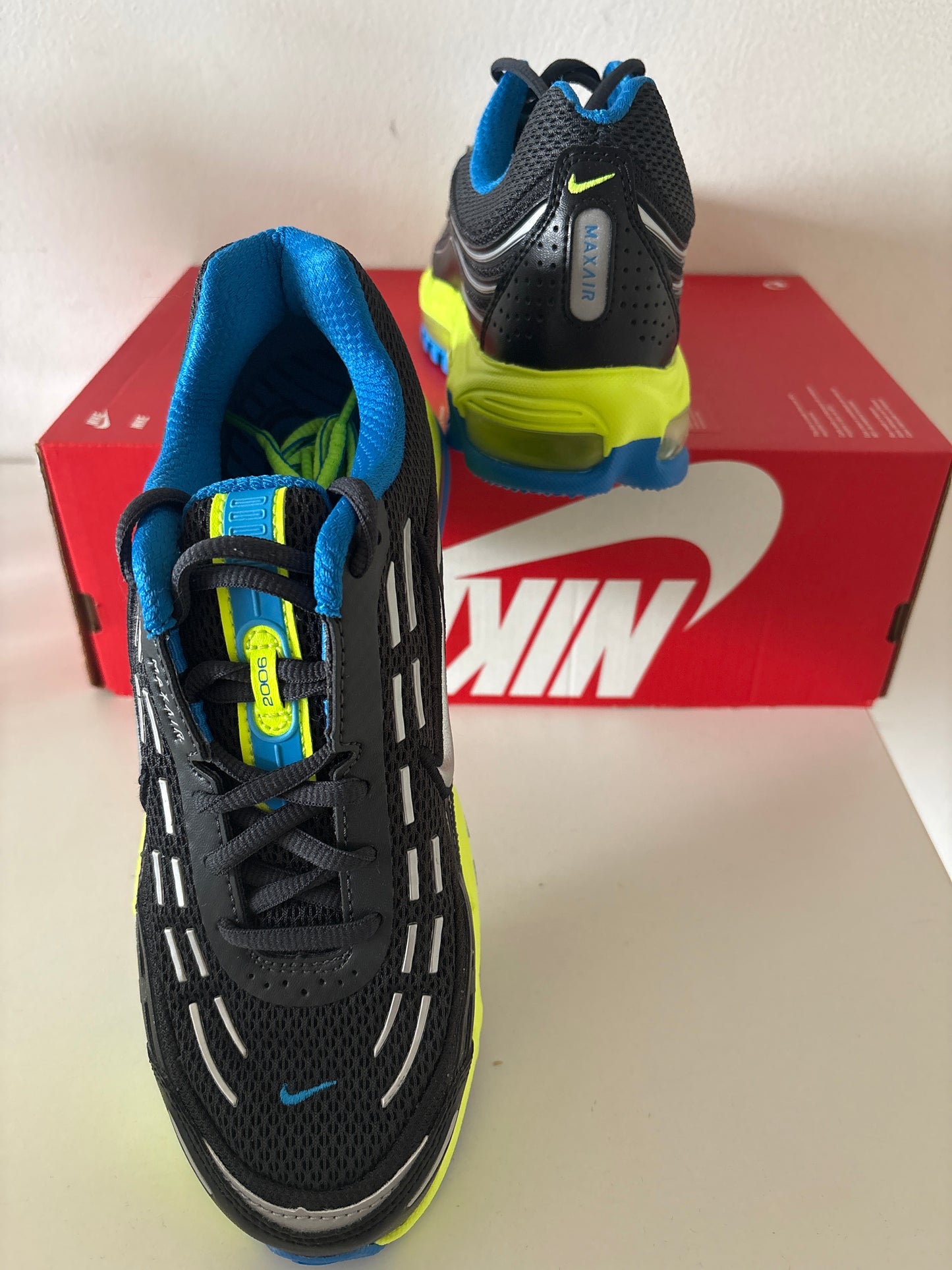 Nike Air Max TL 2.5 in schwarz/neon/blau/silber, Größe wählbar