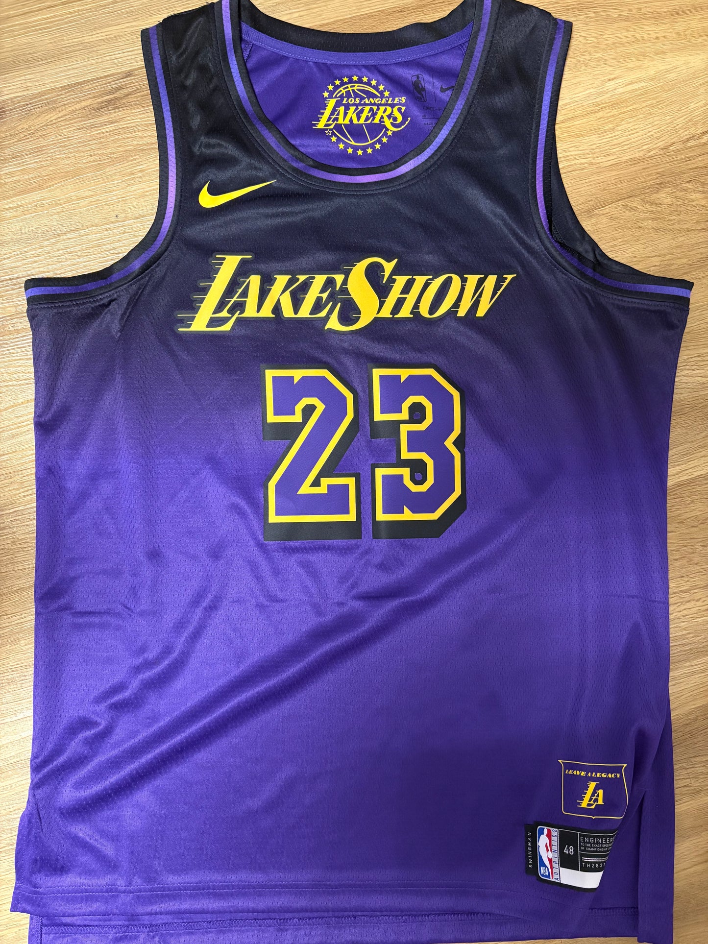 Nike NBA Trikot Los Angeles Lakers, Größe wählbar, lila/schwarz/gelb