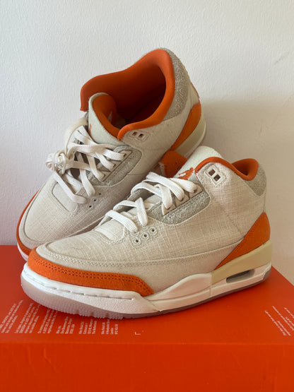 Nike Jordan 3 Retro T in beige/orange, Größe wählbar