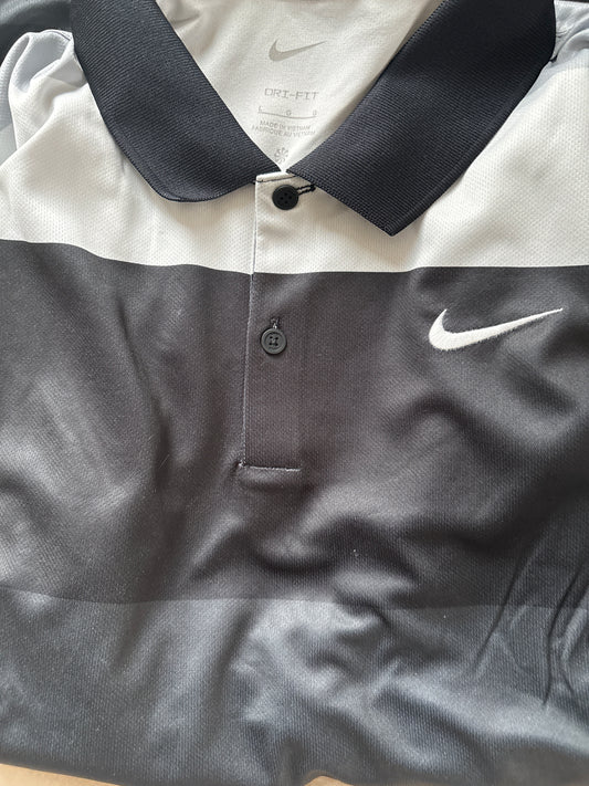 Nike Polo Shirt , grau/schwarz, Größe L