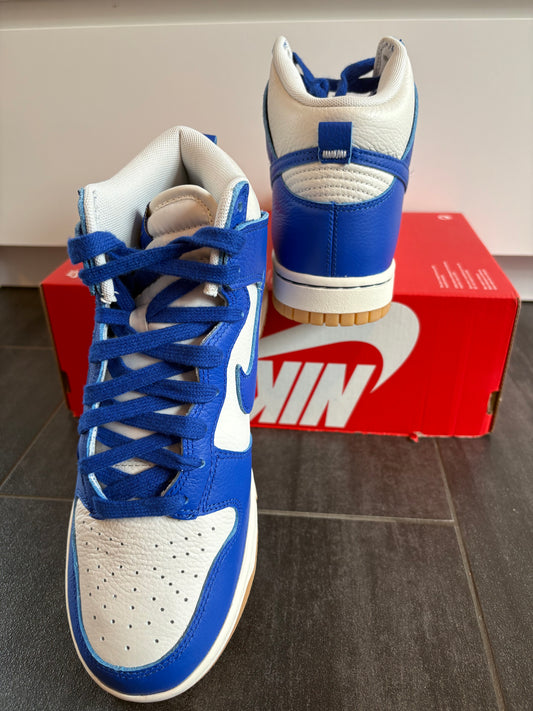 Nike Dunk High, Gr. 38,5 in blau/weiss