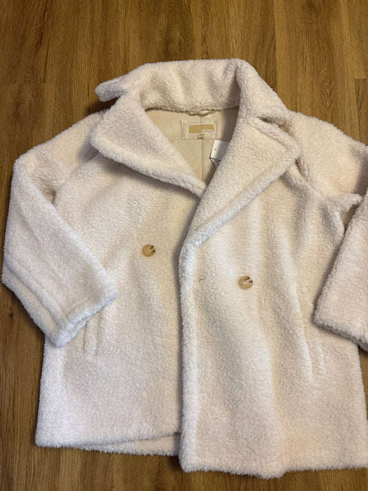Michael Kors Wintermantel Plüsch in weiss, Grösse wählbar