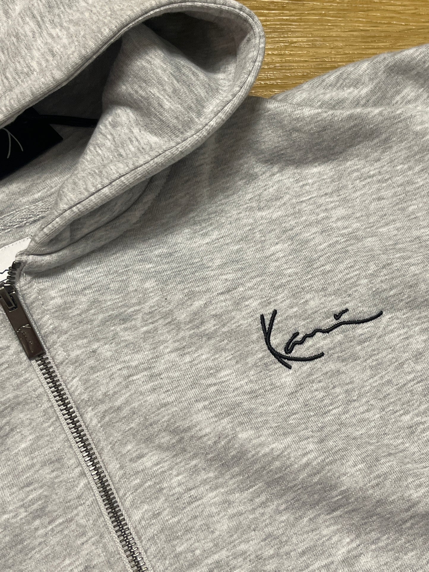 Karl Kani Joggingjacke in hellgrau, Größe XL
